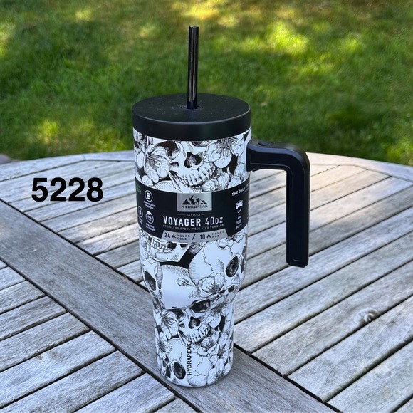 Hydrapeak Other - Hydrapeak Voyager 40oz Tumbler Skull Floral Stainless Steel Insulated Travel Mug